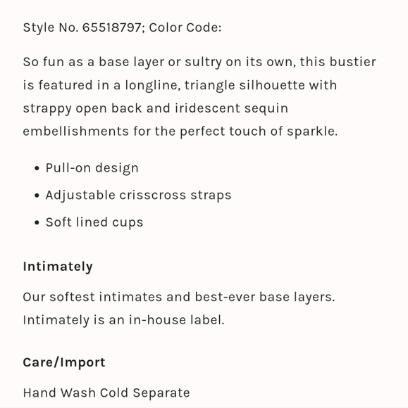 NWT Free People Sequin Bralette - Picture 5 of 10